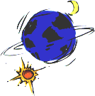 planet and sun