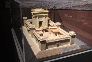 A model of the temple in Jerusalem at the time of Jesus