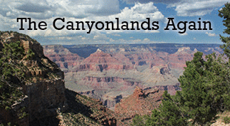 The title of this month's lead article is The Canyonlands Again. The scene is looking into the Grand Canyon.
