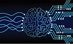 Artificial Intelligence Human Brain Processor Circuit.