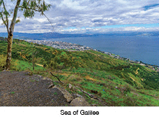 View from the west of the Sea of Galilee, Isreal 