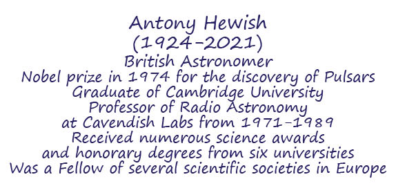 Article about Antony Hewish.