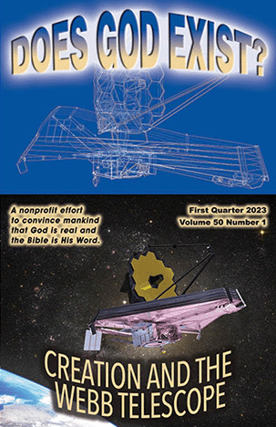The cover of our 1st quarter 2023 journal shows the Webb telescope.