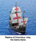 A replica of Christopher Columbus' ship Santa Maria