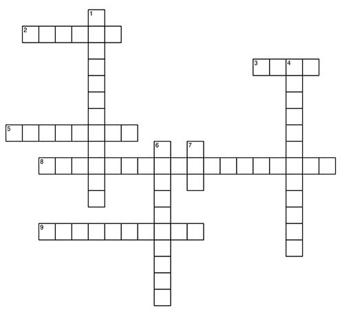 Crossword for 4th Quarter 2023.