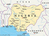 Political map of Nigeria