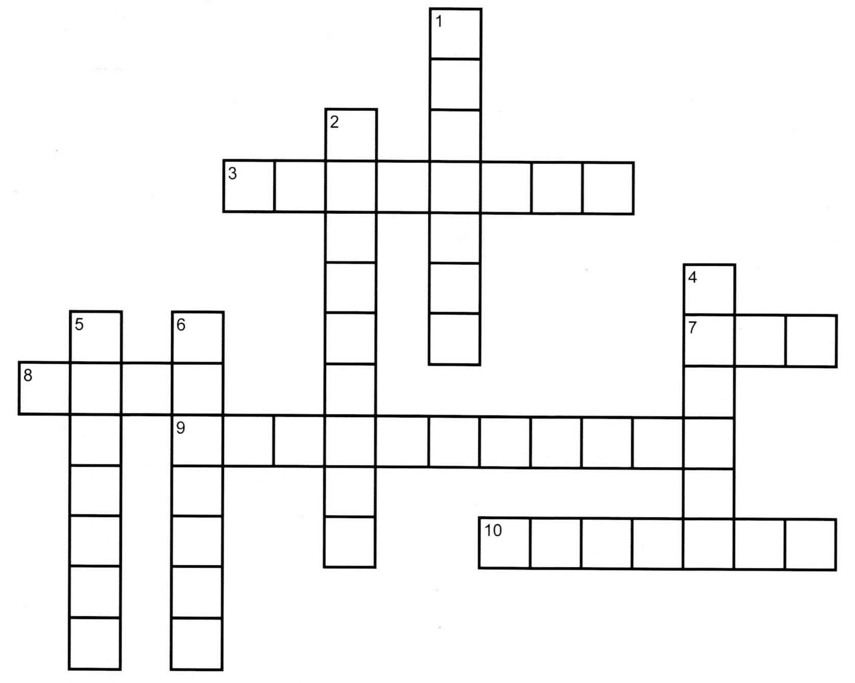 Crossword for 4th Quarter 2025.