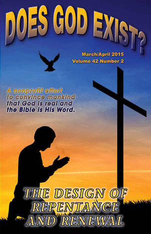 The cover of our March/April 2015 journal has a figure praying before a cross.