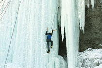 A cliff of ice