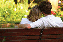 Couple on bench