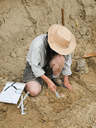 An archaeologist at work
