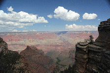 The layers in the Grand Canyon can be easily seen.