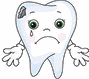 A sick tooth crying