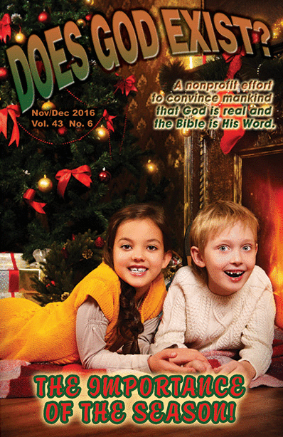 Our November/December 2016 journal cover has two cute seven-year-old children with gifts by their Christmas tree at home.