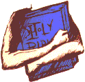 Arms wrapped around the Bible in an embrace.