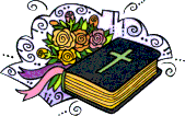 Bible near a bouquet