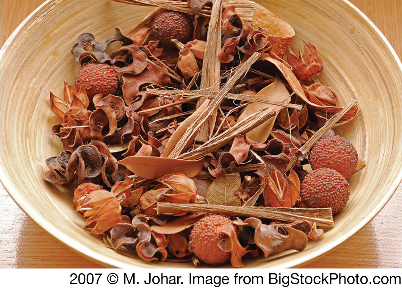 dish of dried material