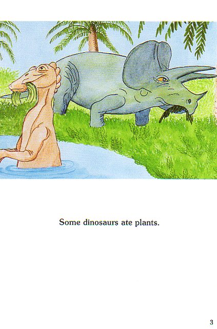Plant-eating dinosaurs.
